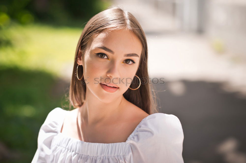 Similar – Image, Stock Photo . Feminine 1 Human being