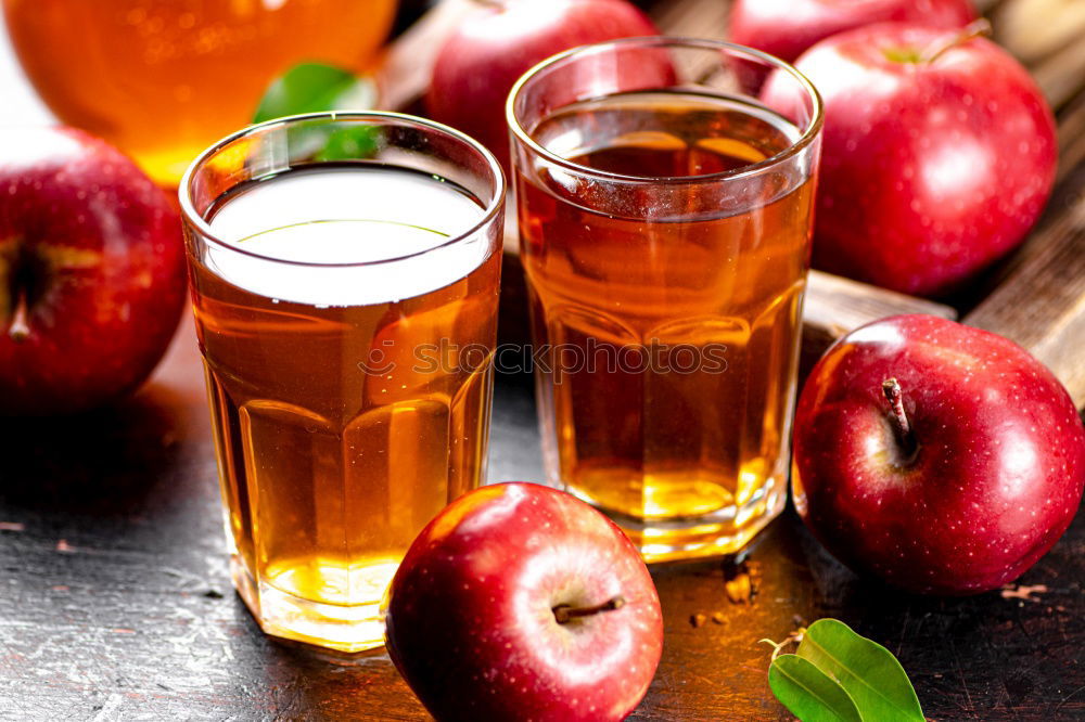 Similar – Image, Stock Photo Homemade cider from ripe apples