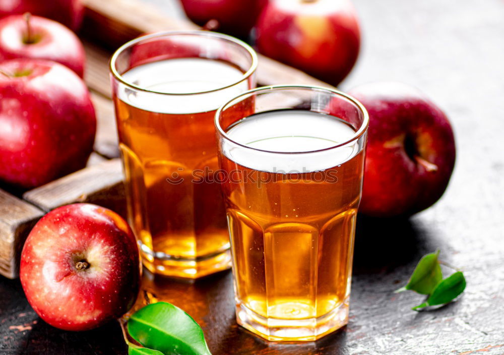 Similar – Image, Stock Photo Homemade cider from ripe apples