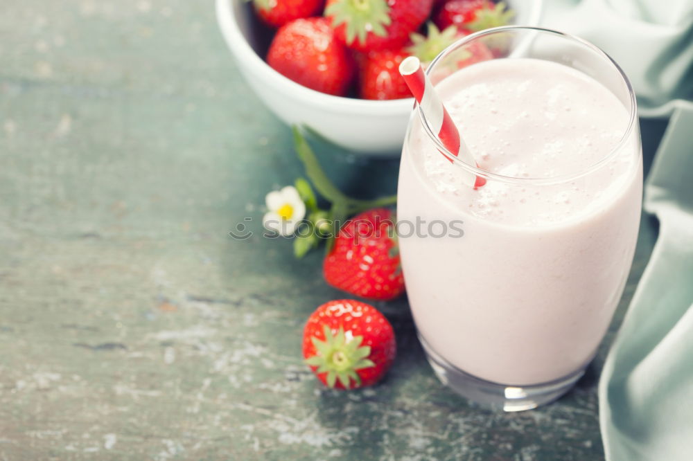 Similar – “A strawberry shake, please.”