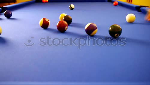 Similar – Foto Bild Einlochen II Billard Tisch