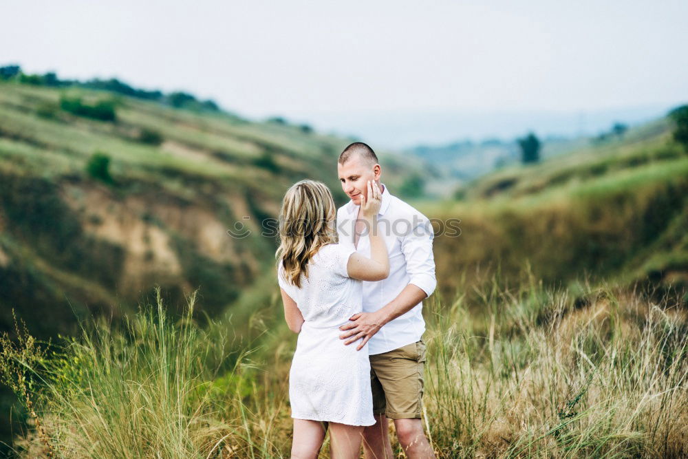 Similar – happy lovers on Holiday in the alps mountains