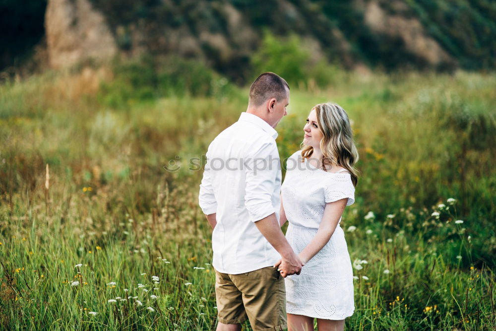 Similar – happy lovers on Holiday in the alps mountains