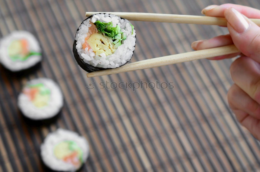 Similar – sushi assortment and soy sauce