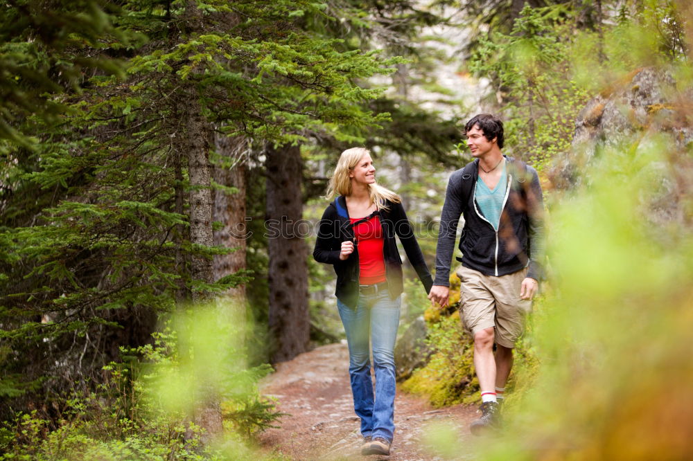 Similar – happy lovers on Holiday in the alps mountains