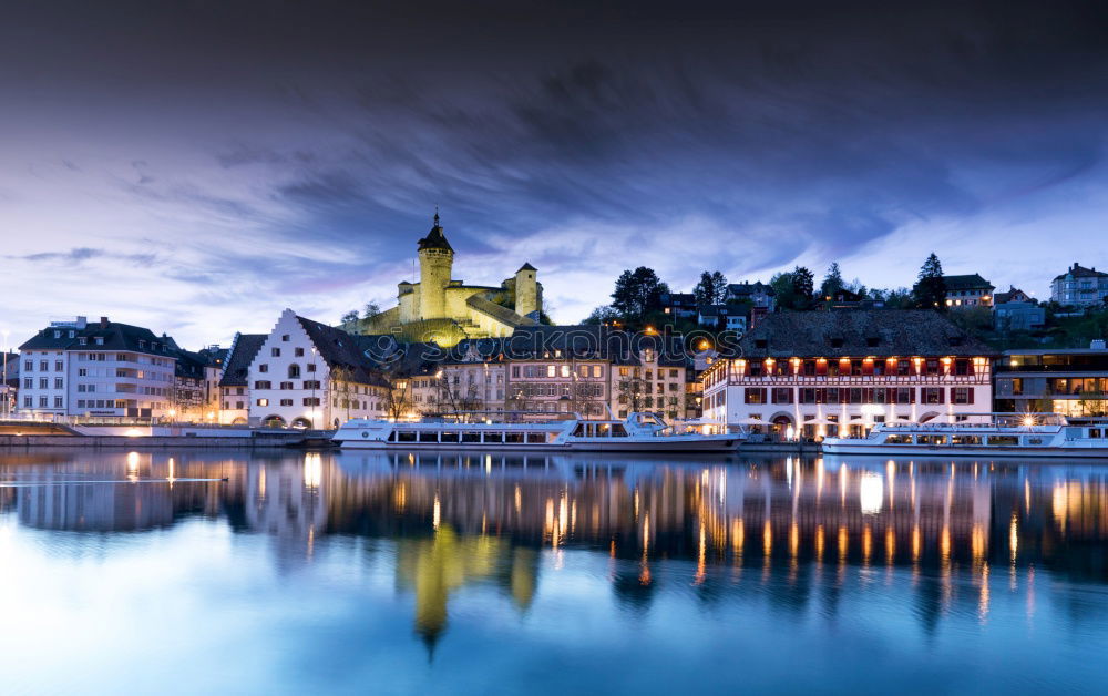 Similar – Image, Stock Photo Summer evening in the harbour…