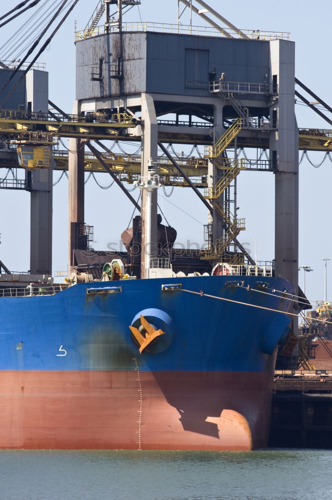 Similar – Ships in the container port of Hamburg