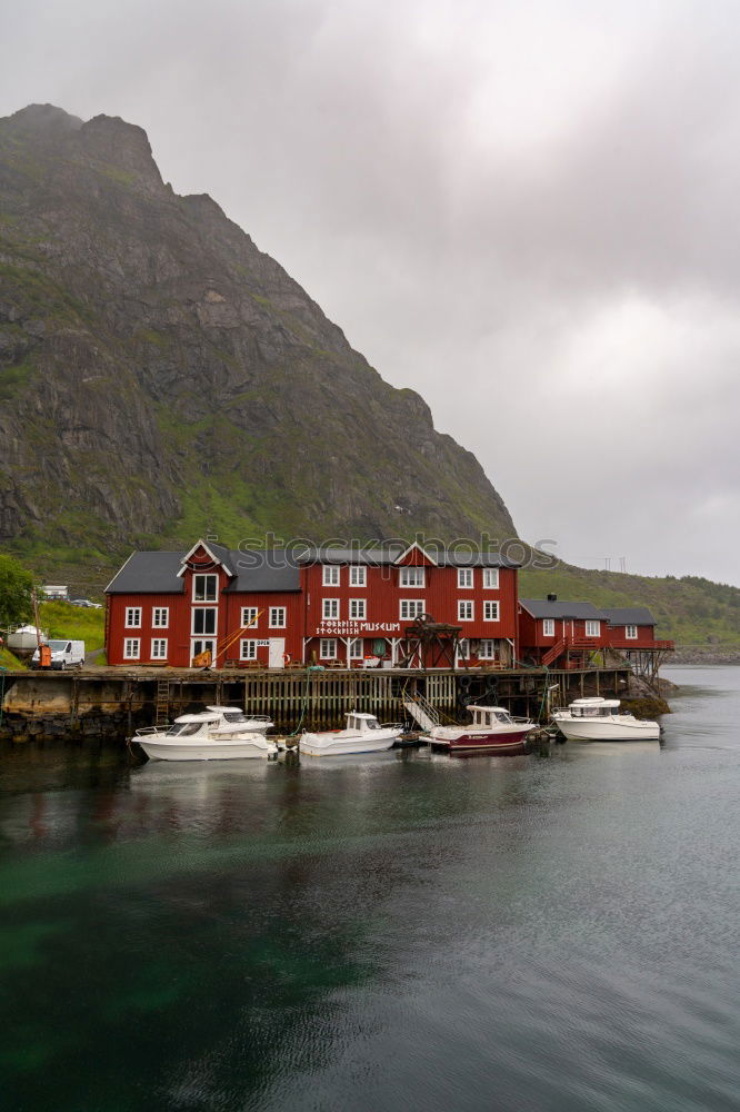 Image, Stock Photo Å i Lofoten, harbour