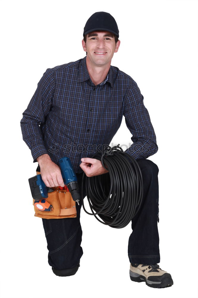 Similar – Image, Stock Photo Mechanic fixing a compressor engine