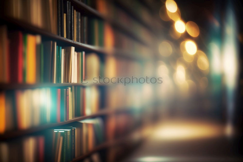 Similar – Image, Stock Photo Open books on the table in library