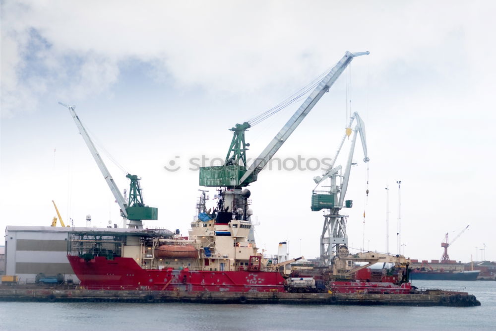 Similar – port_view Watercraft Crane