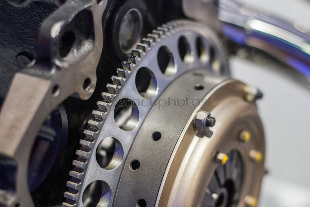 Similar – Image, Stock Photo Mechanic fixing custom motorcycle wheel