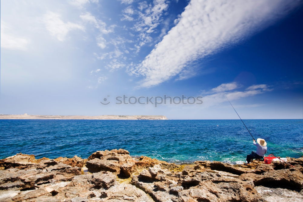 Similar – Image, Stock Photo n oman muscat the old defensive sea mountain