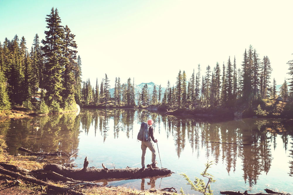 Similar – Image, Stock Photo Let’s go Landscape Sunrise