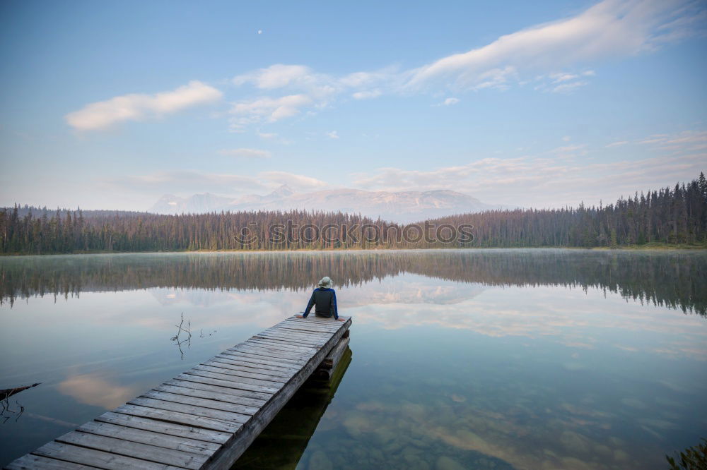 Similar – Image, Stock Photo At bridge II Calm