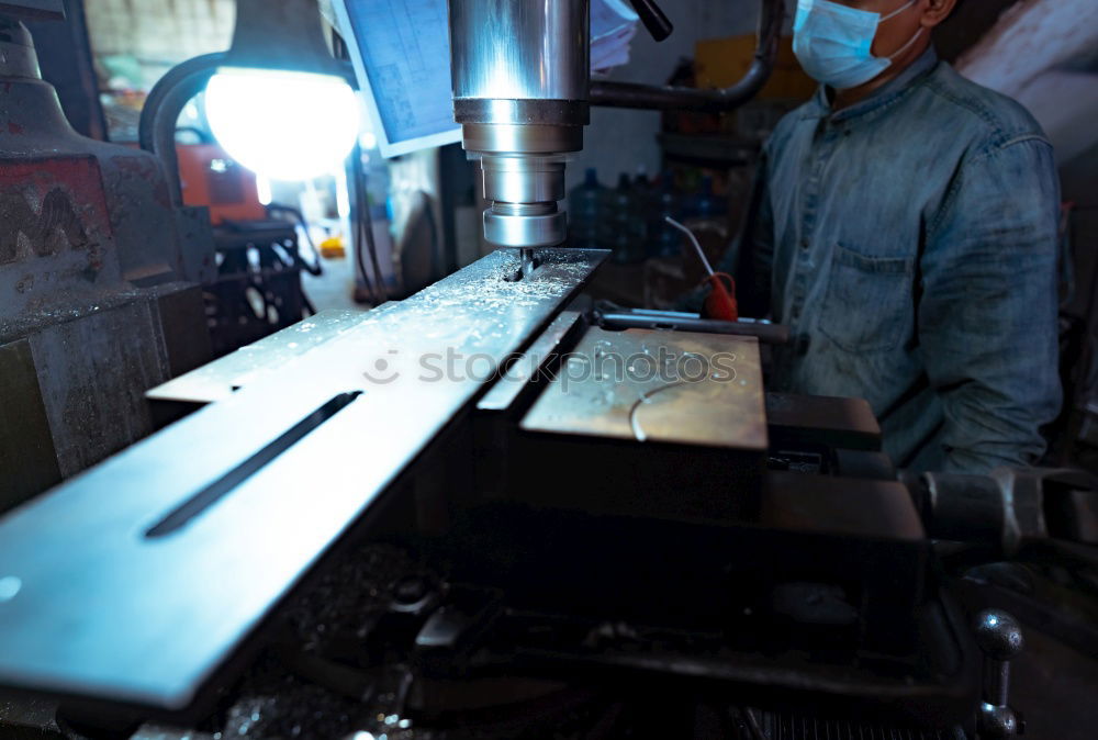 Similar – Image, Stock Photo Professional Mechanic welding.