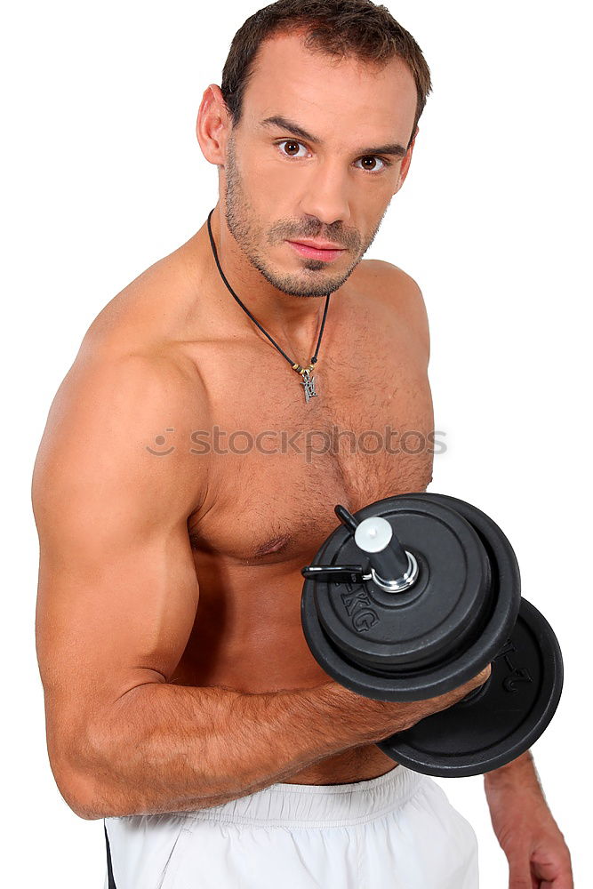 Similar – muscular young man with naked torso