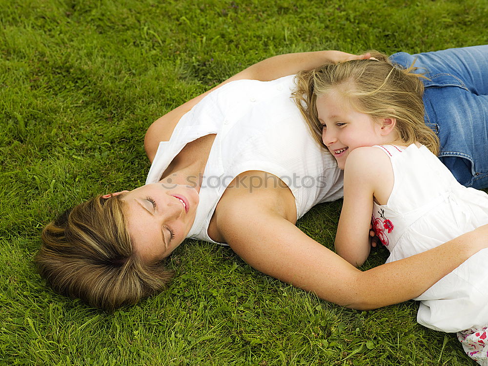 Similar – Mom and daughter playing in the park