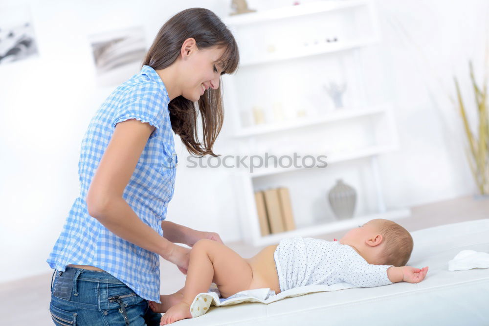 Similar – Image, Stock Photo Senior patient giving a gift to her doctor