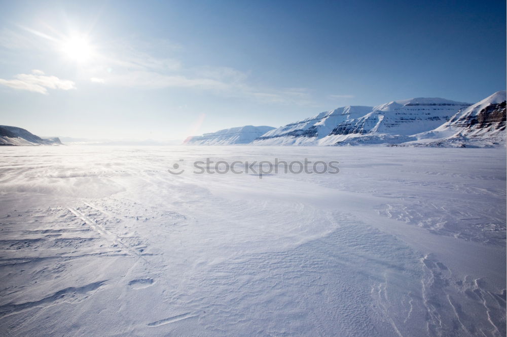 Similar – Image, Stock Photo Snowy mountain in daylight