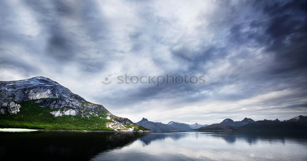 Similar – Landscape on the Faroe Islands as seen from Vidareidi