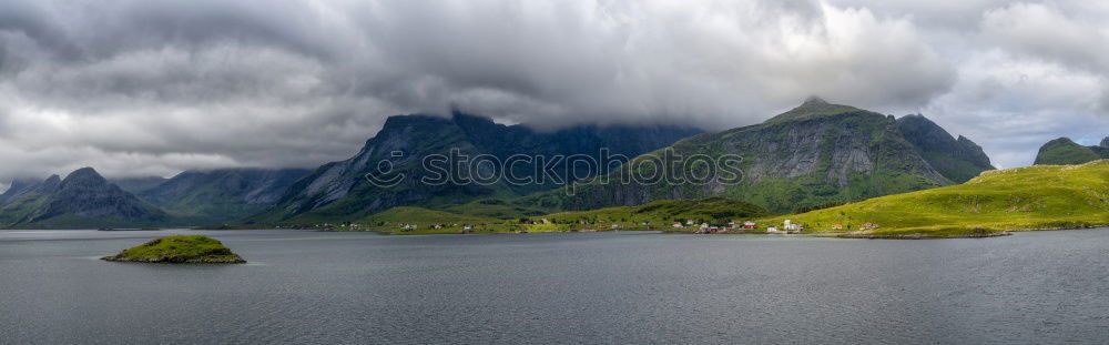 Similar – Landscape on the Faroe Islands as seen from Vidareidi