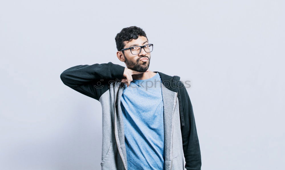 Similar – Image, Stock Photo Portrait of a man with mustache looking at camera.