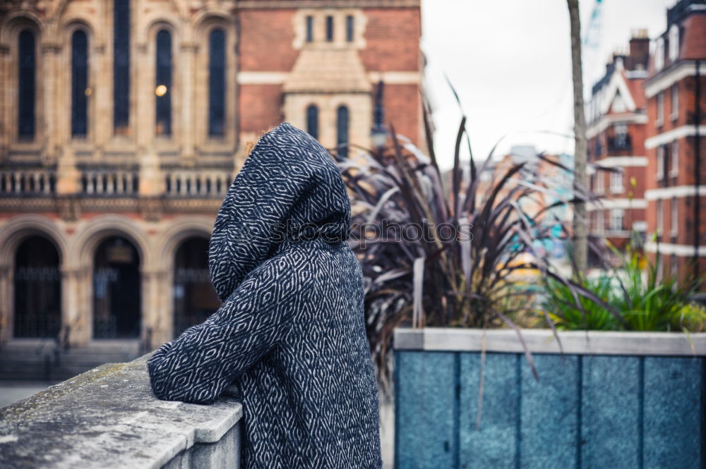 Image, Stock Photo Stylish man leaning on wall