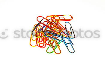 Similar – Image, Stock Photo colored paperclips