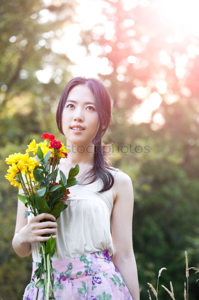 Similar – Image, Stock Photo Almond blossom joyful moment