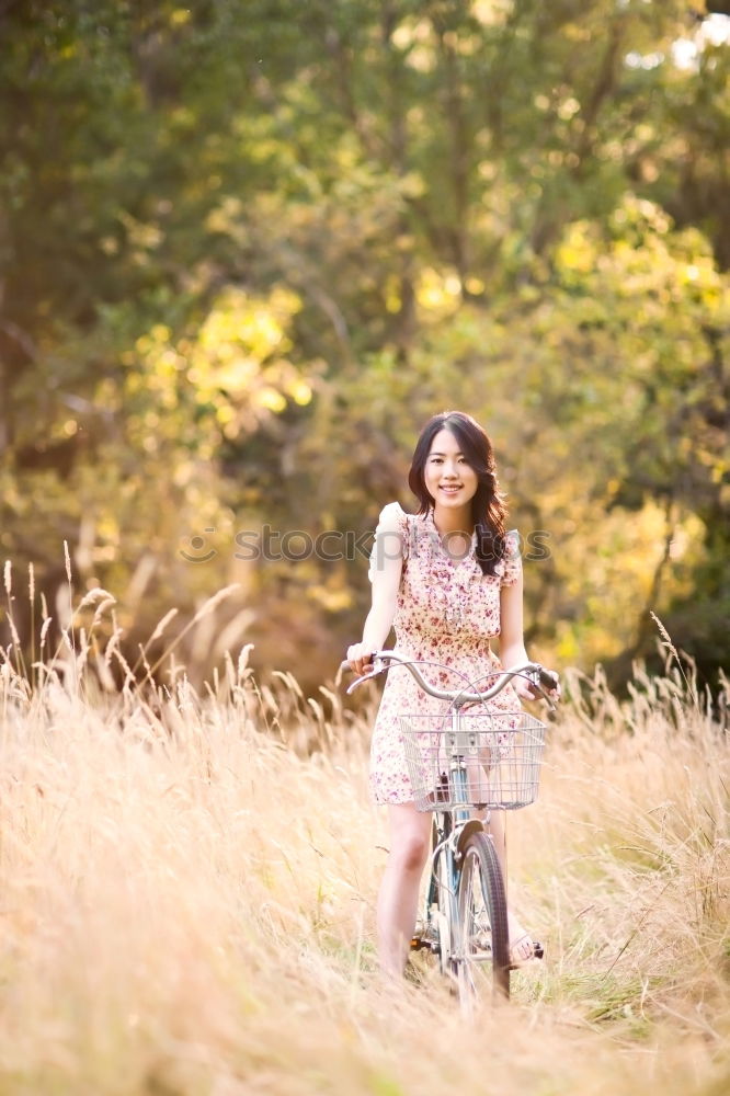 Similar – Image, Stock Photo On her way II. Lifestyle