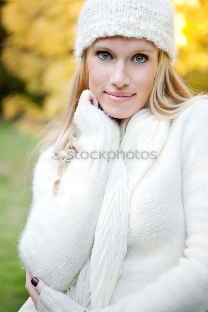 Similar – Pretty young woman smiling at the camera