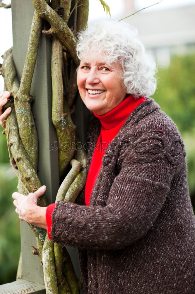 Similar – Senior citizen with smartphone