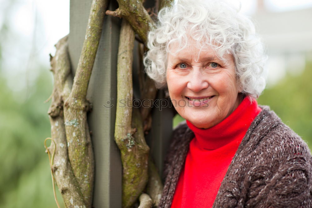 Similar – Senior citizen out and about in the countryside