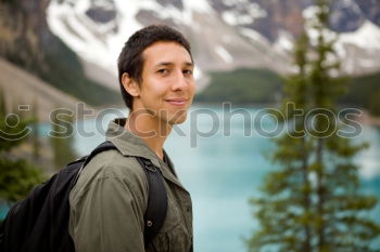 Similar – Young woman at Lago di Garda