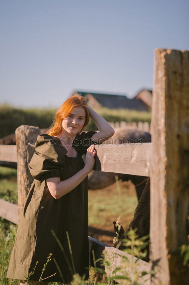 Beautiful redhead woman wearing winter clothes