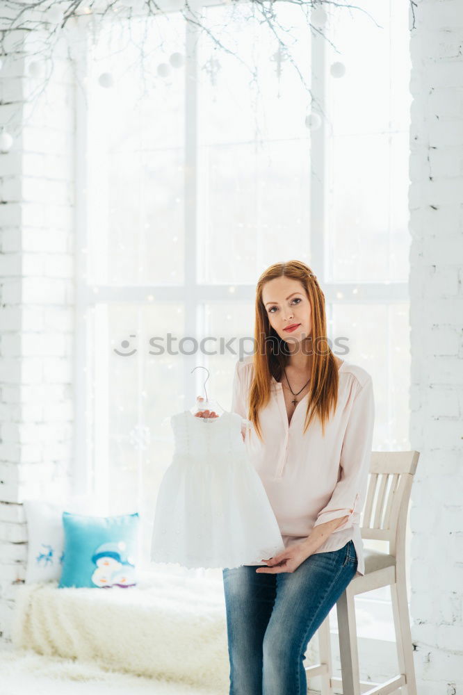 Similar – Image, Stock Photo beautiful thoughtful young women alone