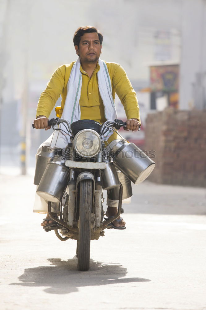 Similar – Image, Stock Photo indian man (2007) Bicycle