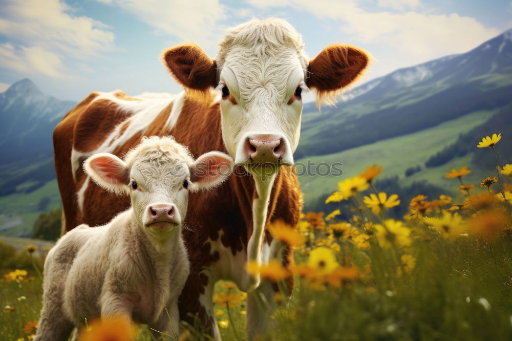 Similar – Image, Stock Photo organic milk Cow