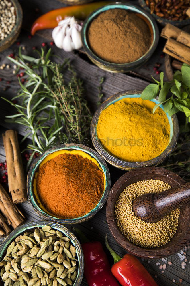 Similar – Image, Stock Photo Chickpeas and various healthy salad ingredients