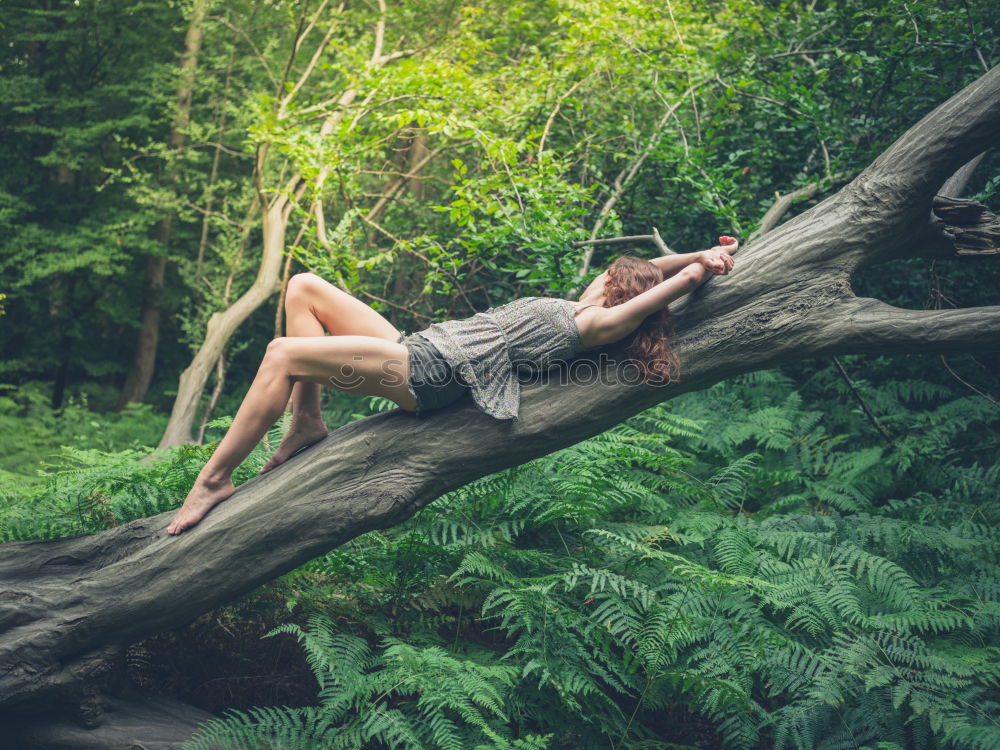 Similar – Image, Stock Photo happy kid girl exploring summer forest