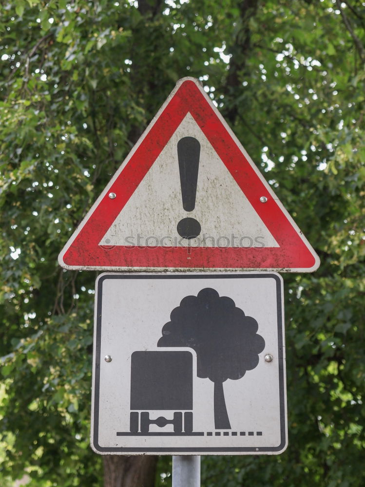 Similar – rolled gravel Road sign