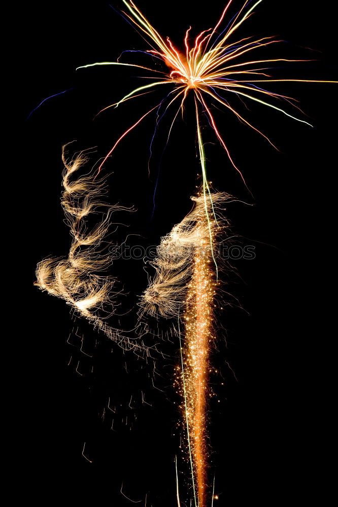 Similar – Fireworks skeleton Air