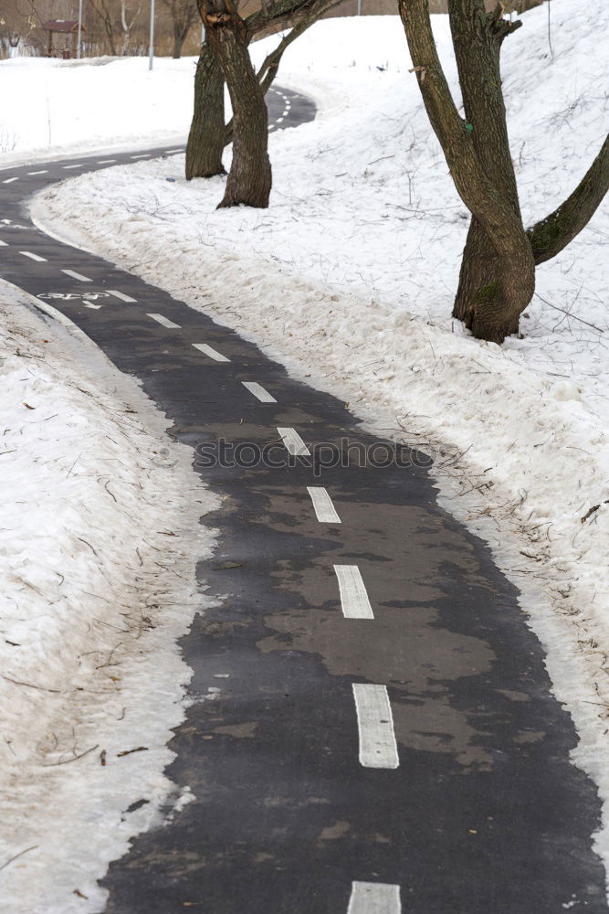 Similar – Image, Stock Photo winter road Winter