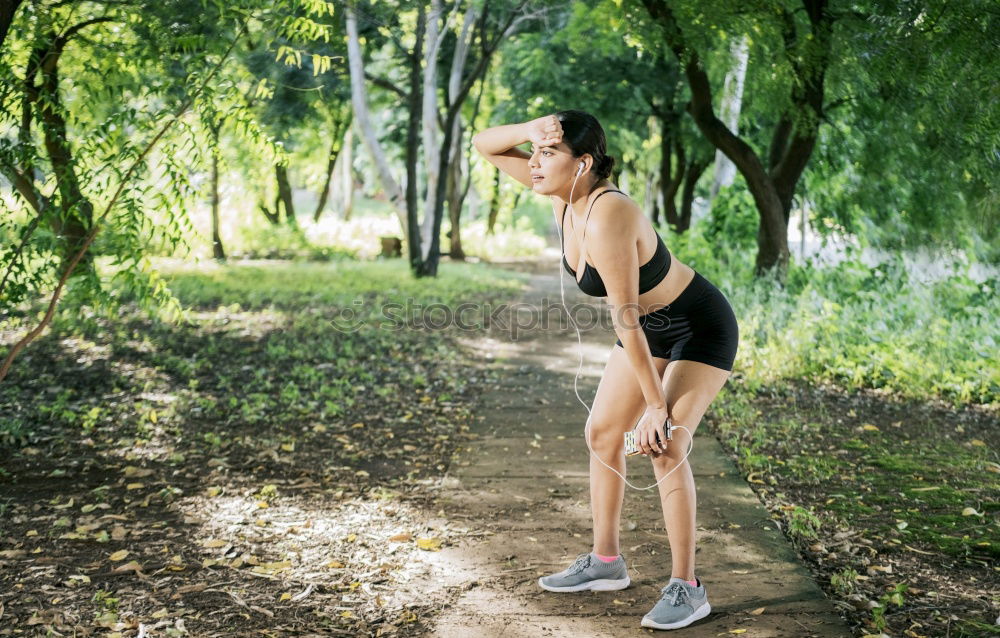 Similar – athletic woman resting