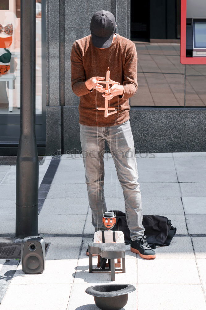 Similar – Disabled man athlete stretching with leg prosthesis.man; runner;