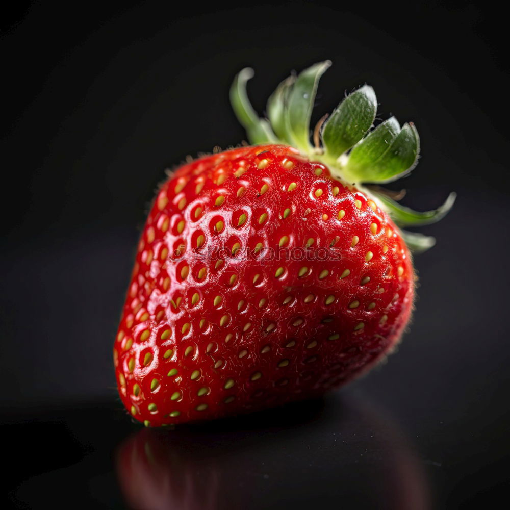 bunch of fresh ripe red strawberries