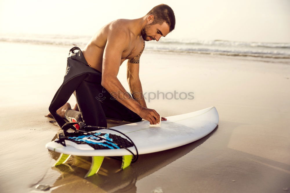 Similar – Tattooed man holding skateboard