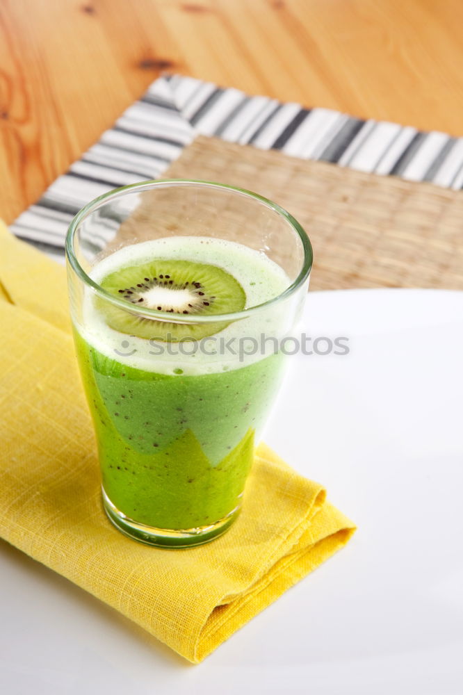 Image, Stock Photo Healthy green smoothie. Superfood