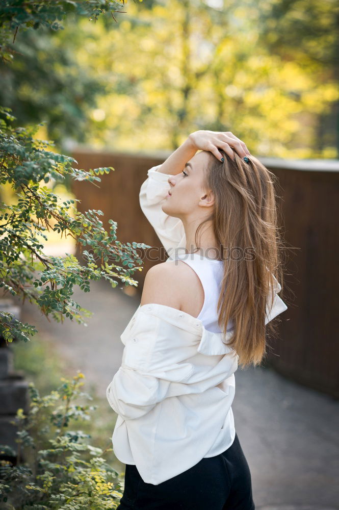 Similar – Image, Stock Photo thinking… hanging around